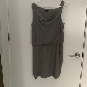 THEORY silk mini dress with pockets